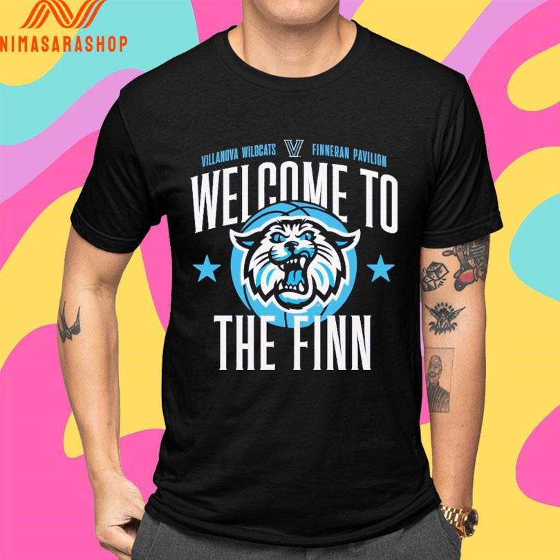 Welcome To The Finn Villanova Wildcats Finneran Pavilion Basketball Shirts