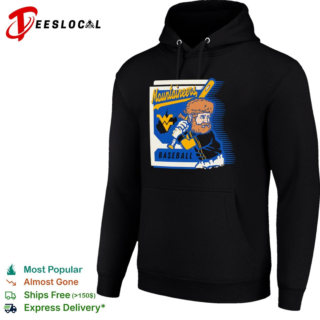 West Virginia Mountaineers Baseball Mountaineers Mascot Collegiate Spirit shirt