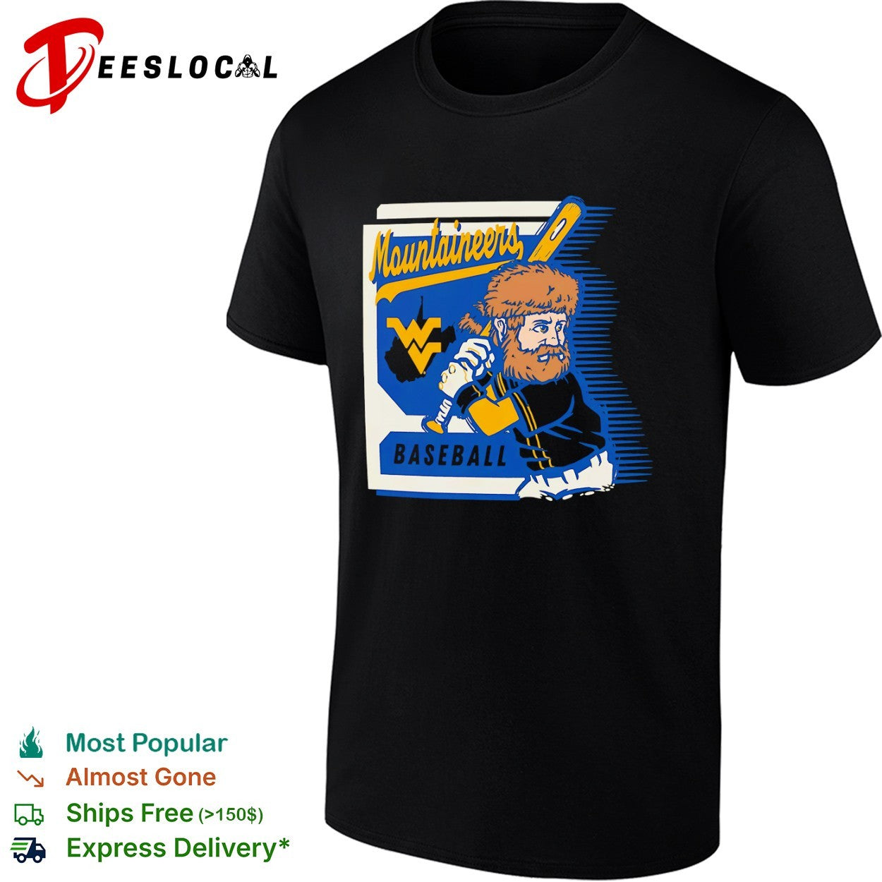 West Virginia Mountaineers Baseball Mountaineers Mascot Collegiate Spirit shirt