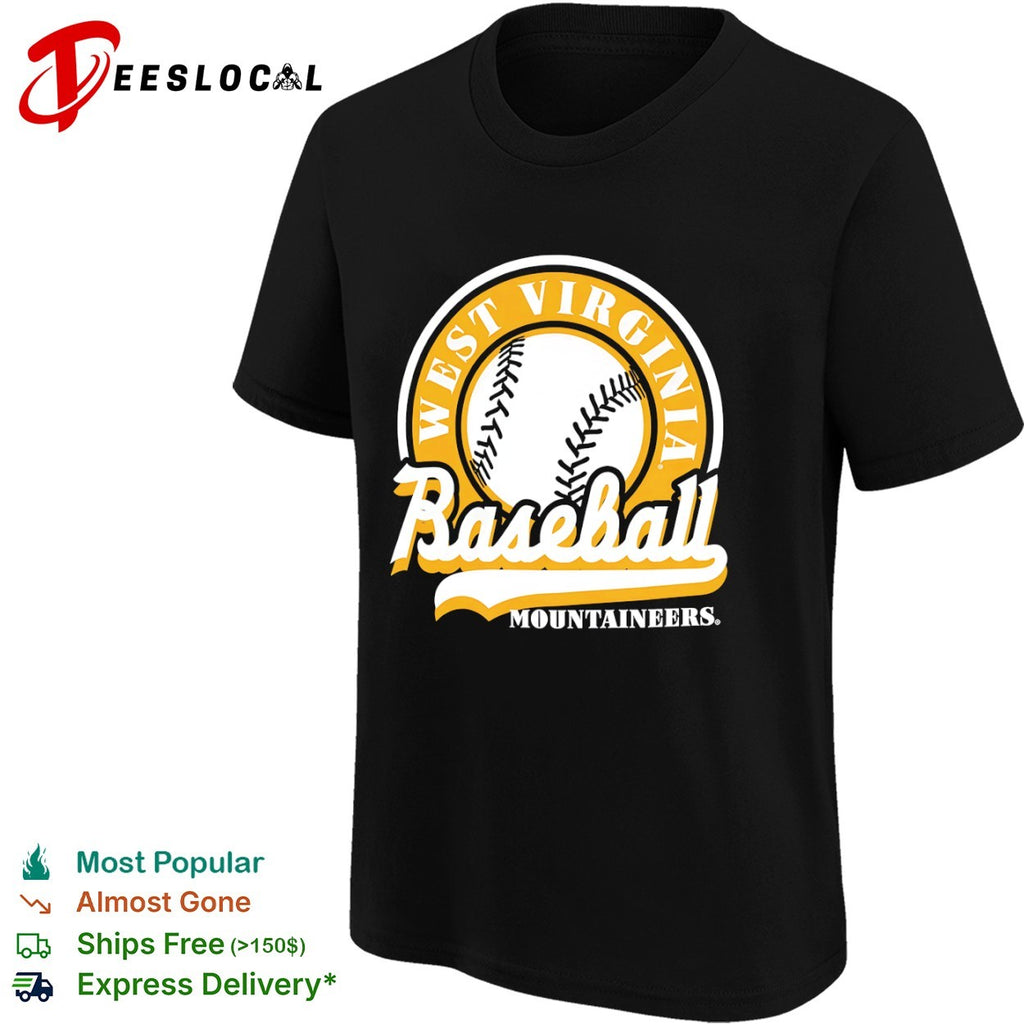 West Virginia Mountaineers Baseball logo shirt