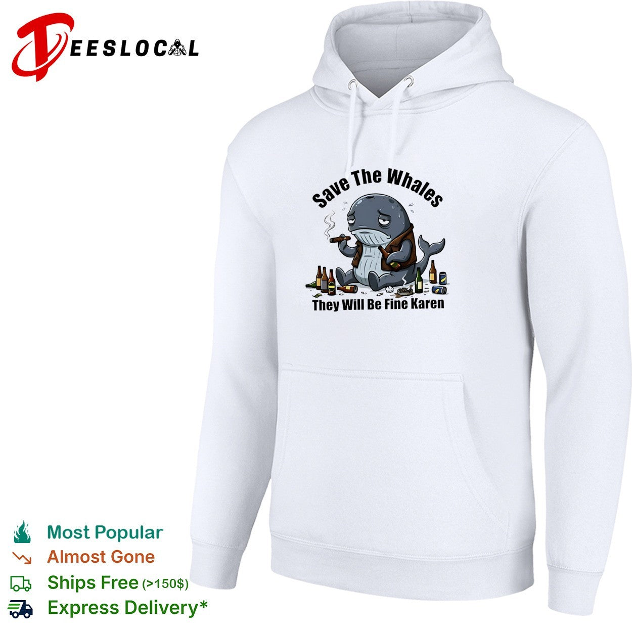 Whale save the whales they will be fine Karen shirt