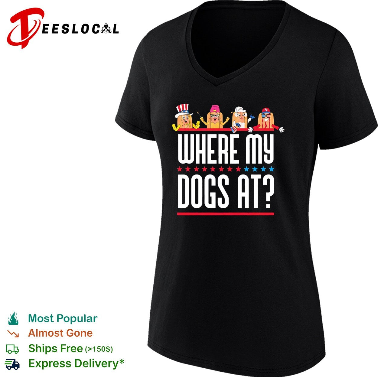 Where My Dogs At American shirt