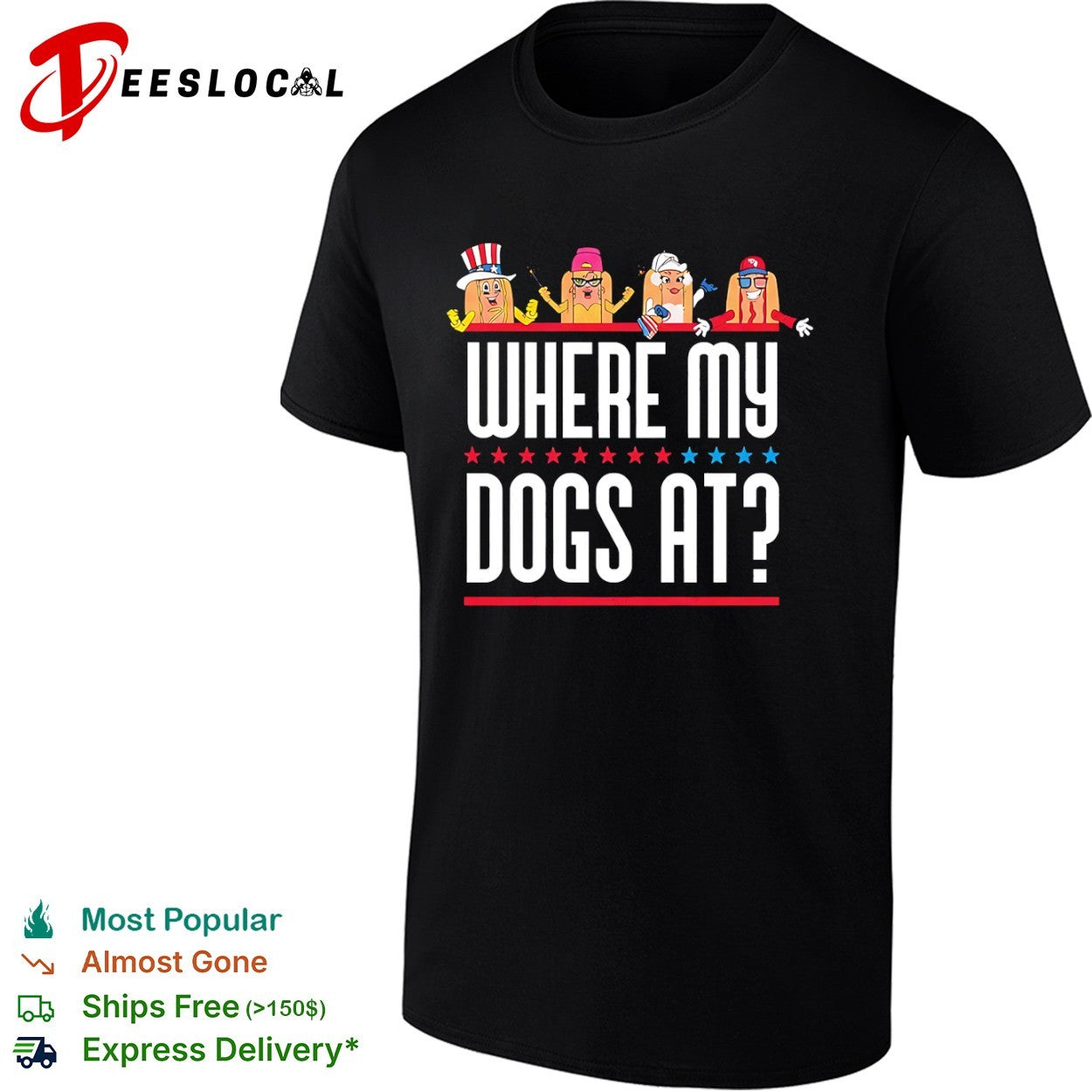 Where My Dogs At American shirt