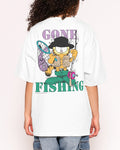Gone Fishing Oversized Tee