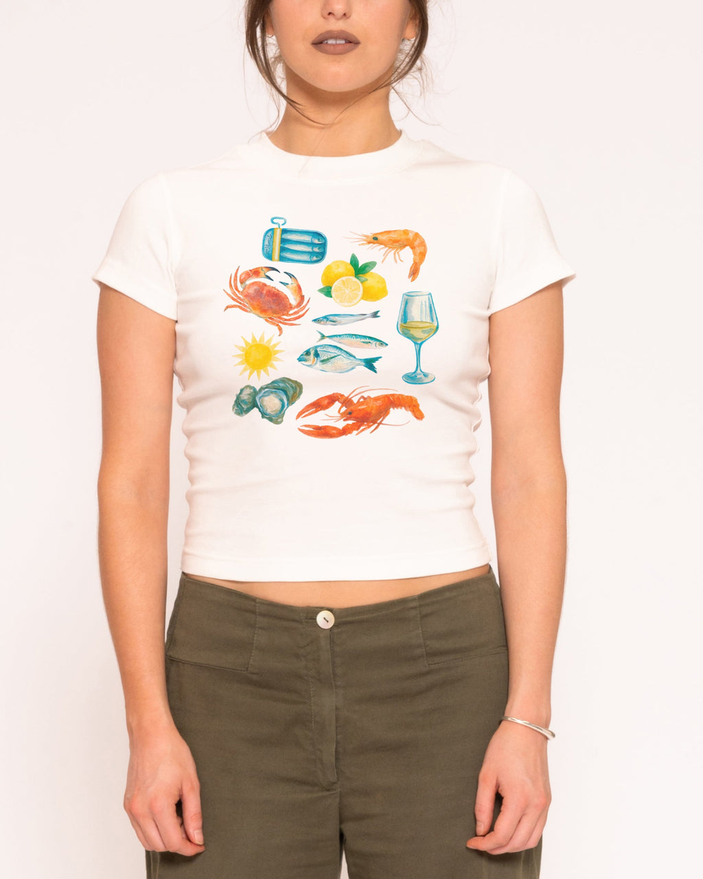 Seafood Platter Longline Baby Tee