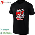 Why not US Soccer USA shield brush stroke American flag World Cup shirt