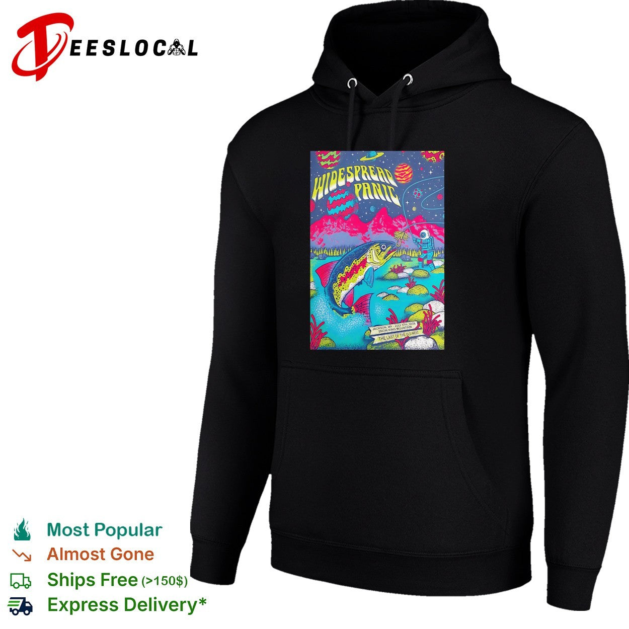 Widespread Panic Jackson WY July 5 2026 Snow King Mountain last of the old west concert shirt