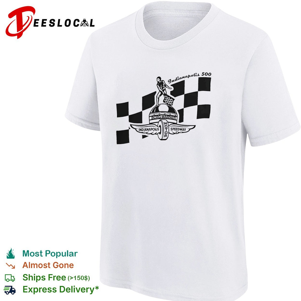 Wing Wheel Flag Borg Checkered shirt