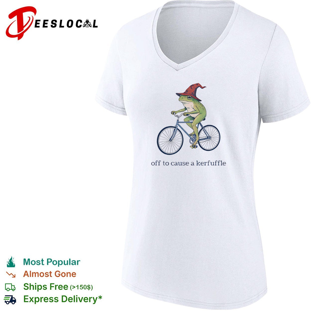Wizard Frog off to cause a kerfuffle bike shirt