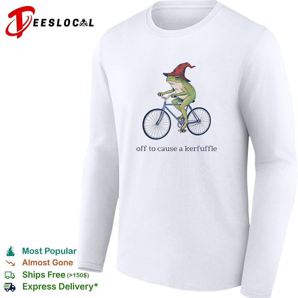 Wizard Frog off to cause a kerfuffle bike shirt