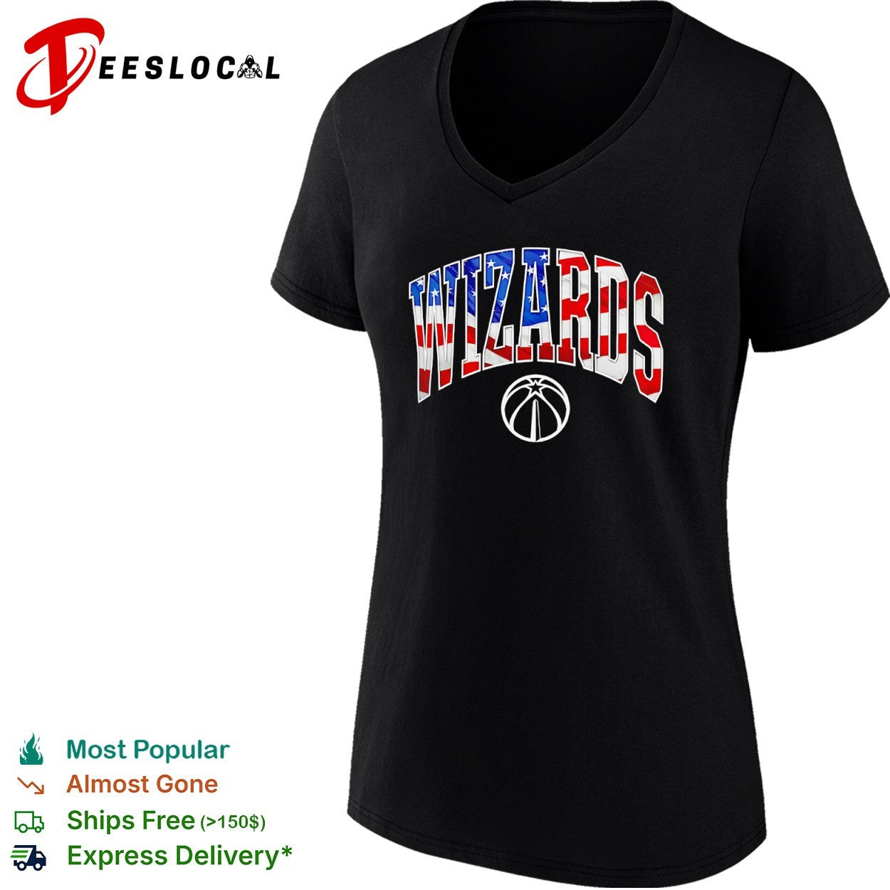 Wizards Washington American Flag Basketball shirt