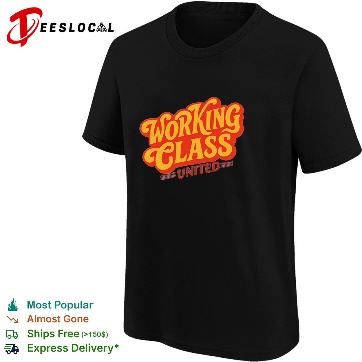 Working Class United labor union workers rights shirt