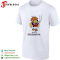 World Cup Willie England 1966 mascot cartoon smoking cigar soccer tournament shirt
