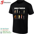 World Traveler Brazil Japan UAE Thailand Africa India Amerika Colombia shirt