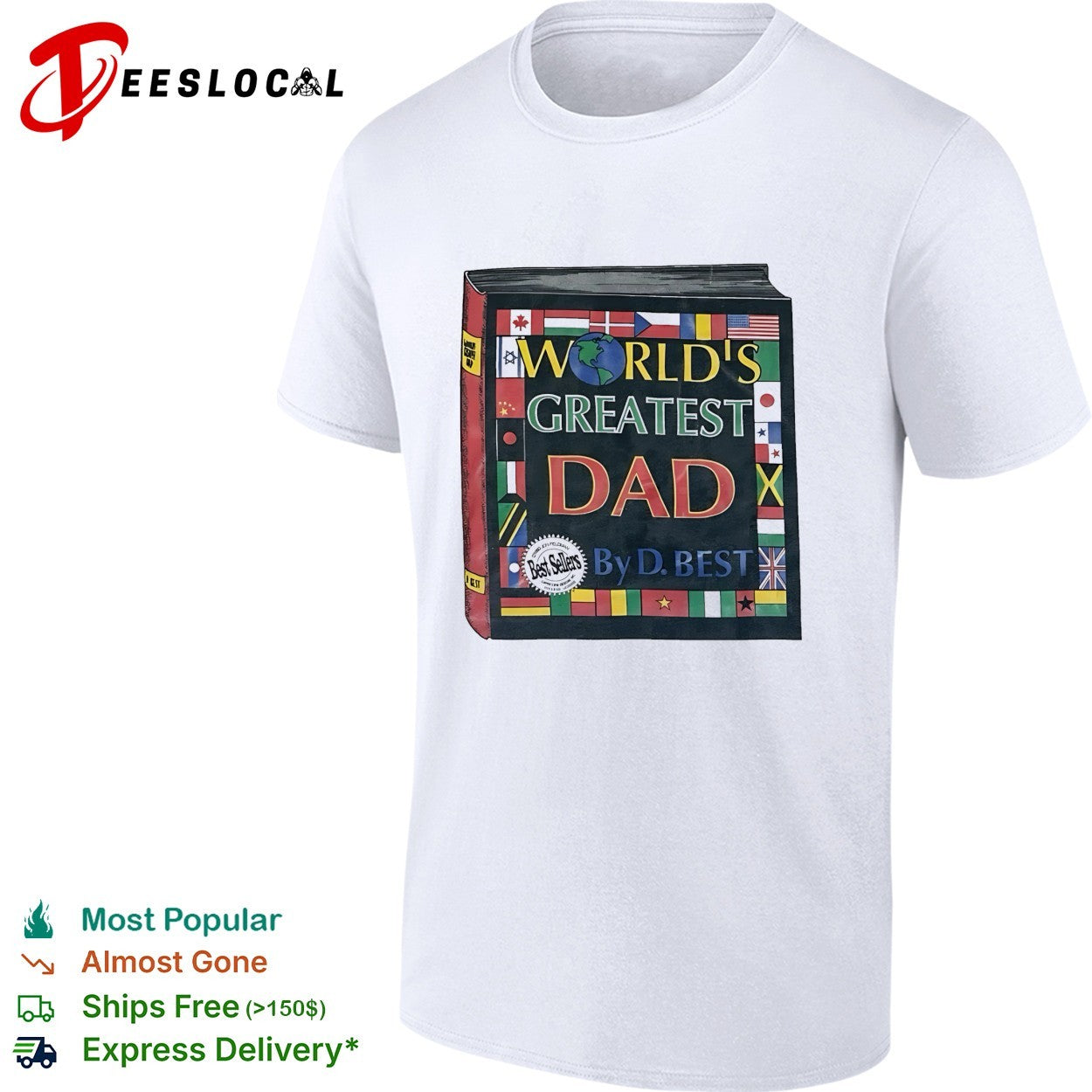 World’s greatest dad bestseller book cover shirt