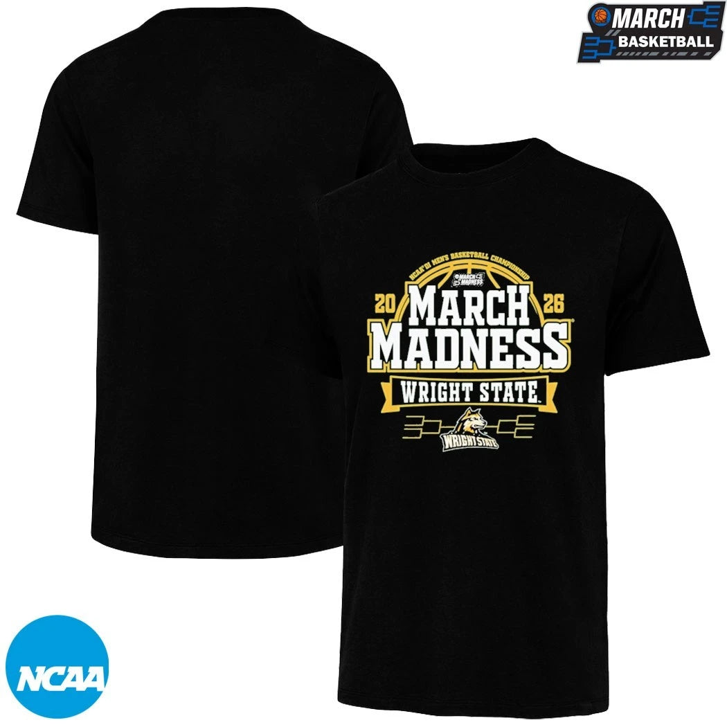 Wright State Raiders Green 2026 NCAA Men’s Basketball March Madness Bound T-Shirts