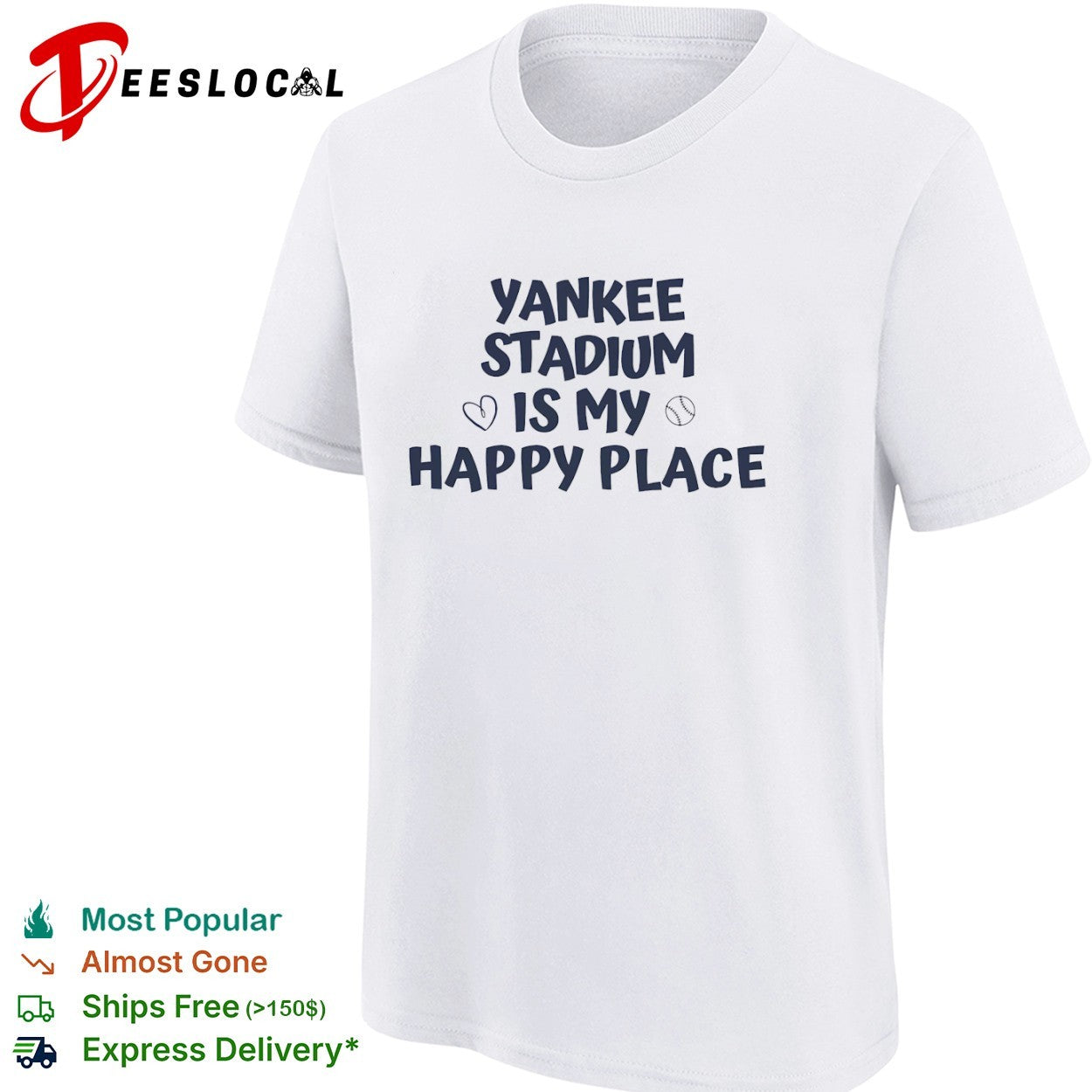 Yankee Stadium is my happy place shirt