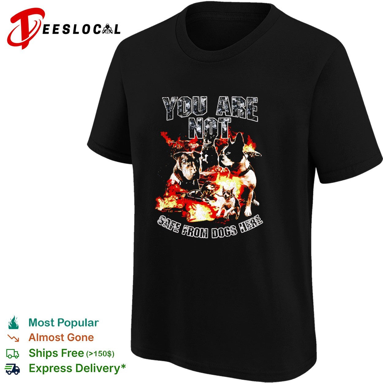 You are not safe from dogs here multiple dogs explosion shirt