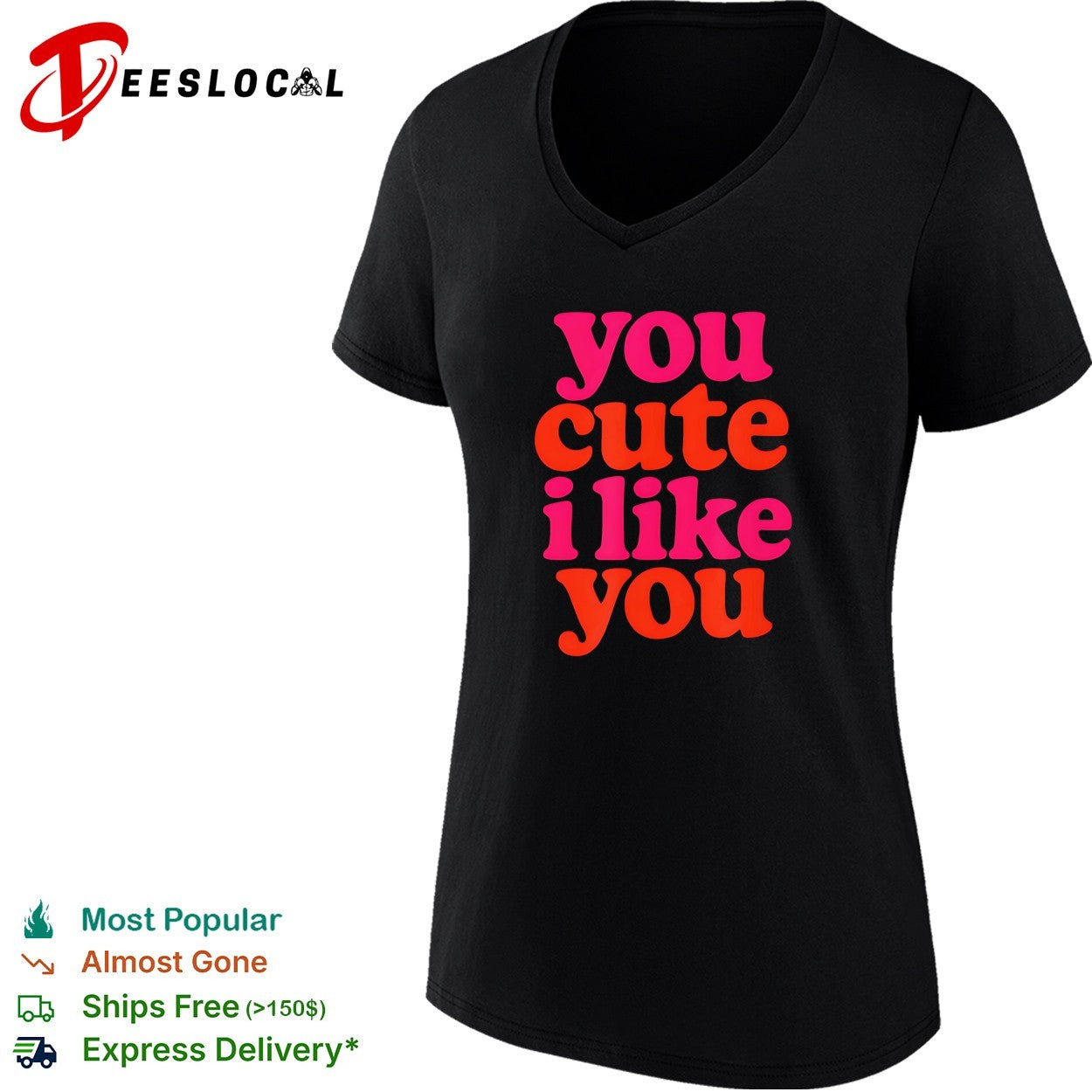 You cute I like you retro shirt