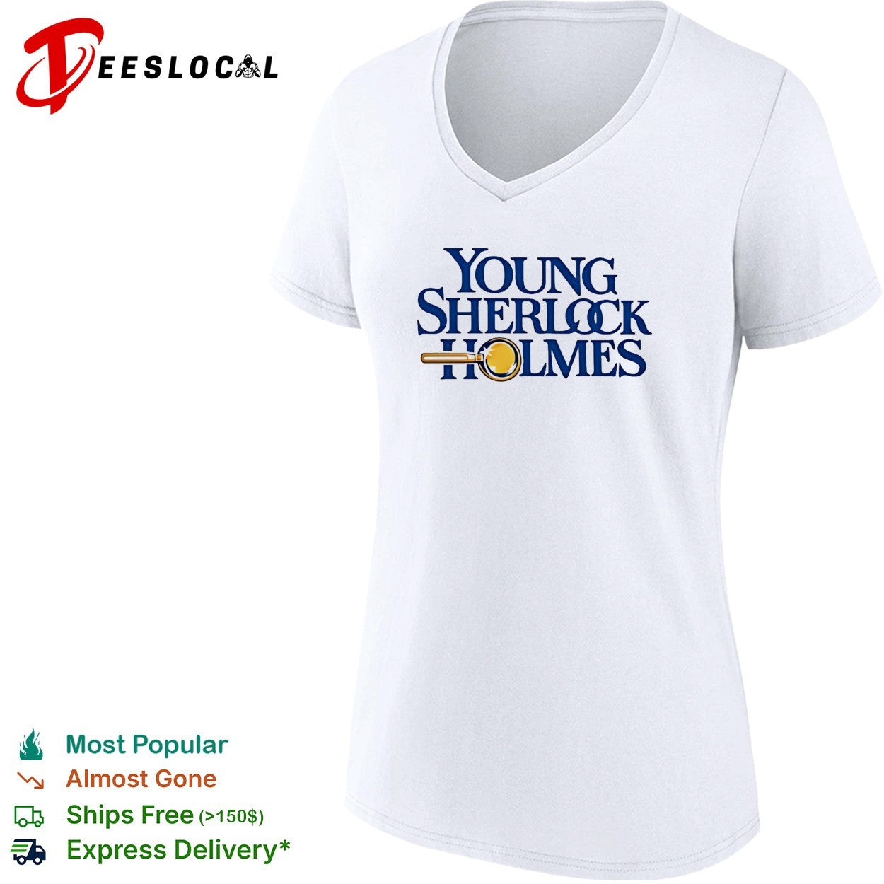 Young Sherlock Holmes movie logo shirt