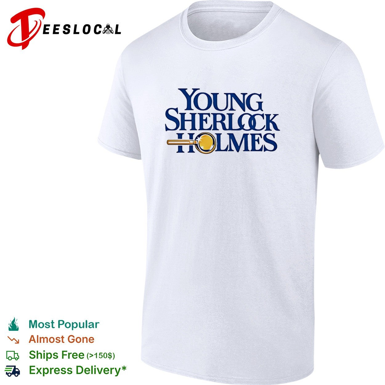 Young Sherlock Holmes movie logo shirt