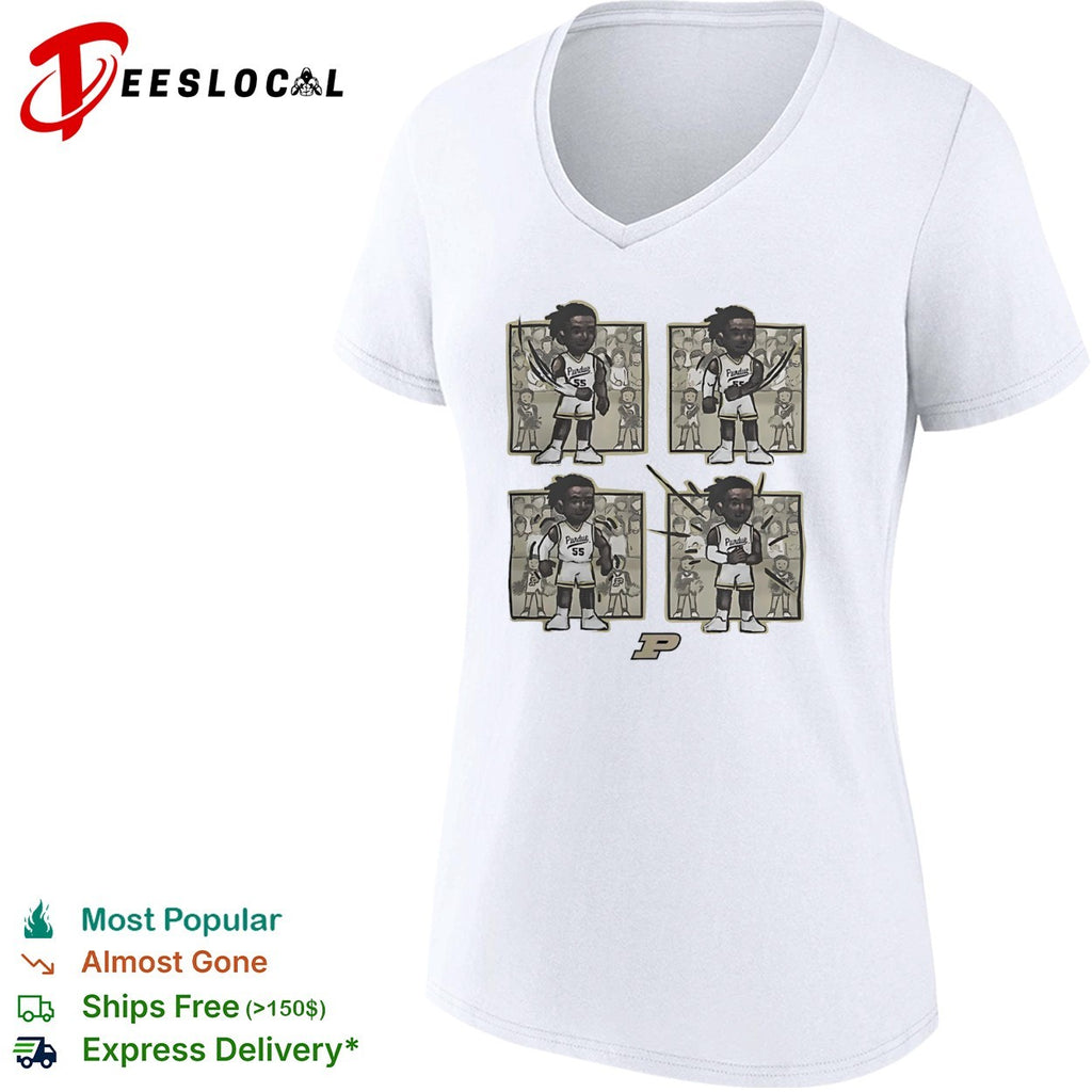 Zach Edey Purdue Boilermakers NCAA Purdue 55 Comic Strip Parody Performance shirt