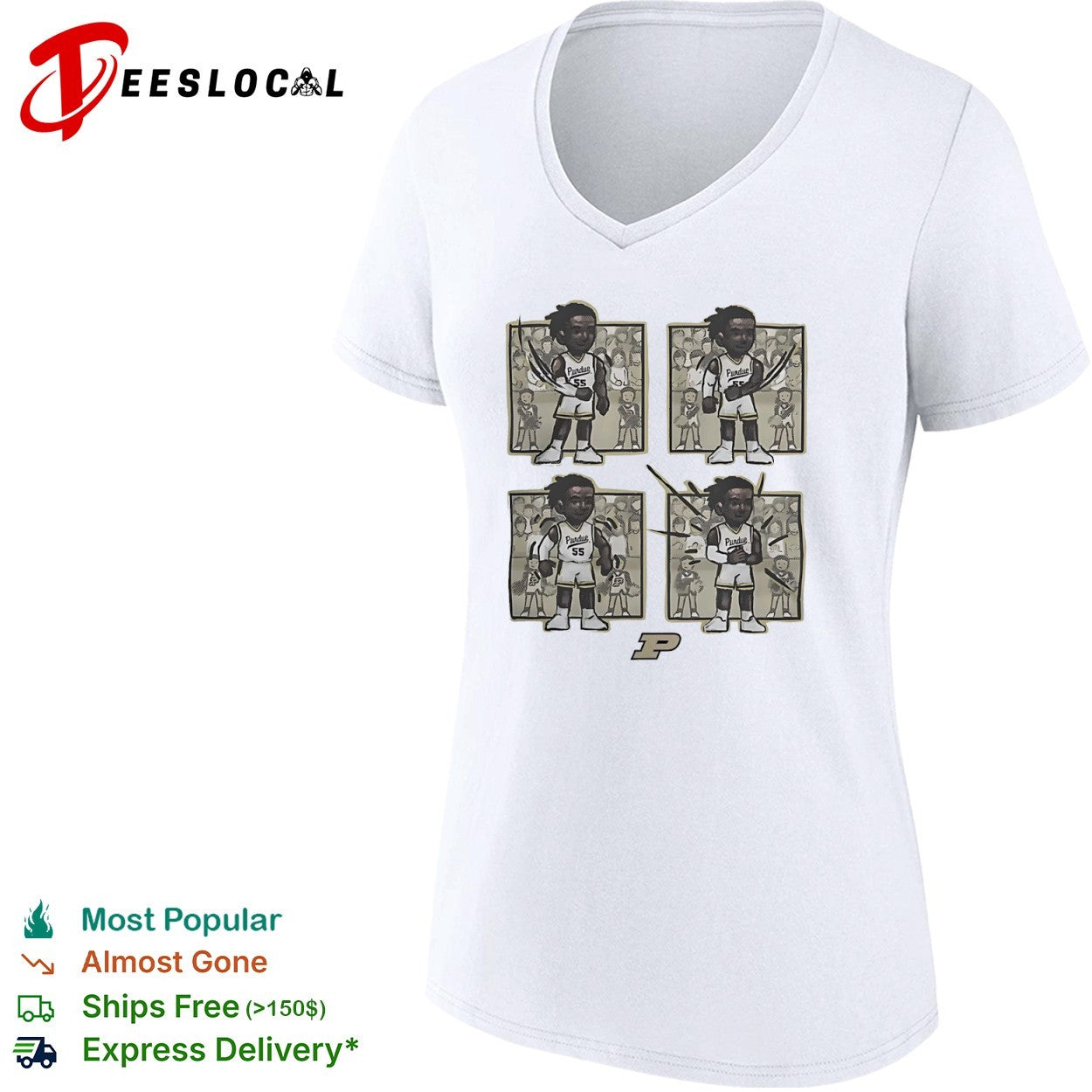 Zach Edey Purdue Boilermakers NCAA Purdue 55 Comic Strip Parody Performance shirt