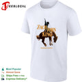 Zach John King wannabe cowboy bronco riding horse shirt