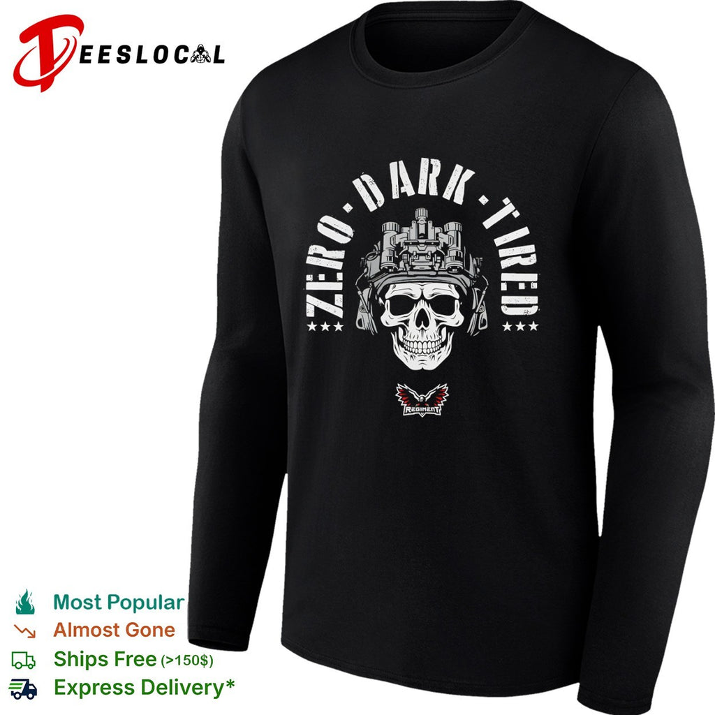 Zero Dark Tired skull shirt