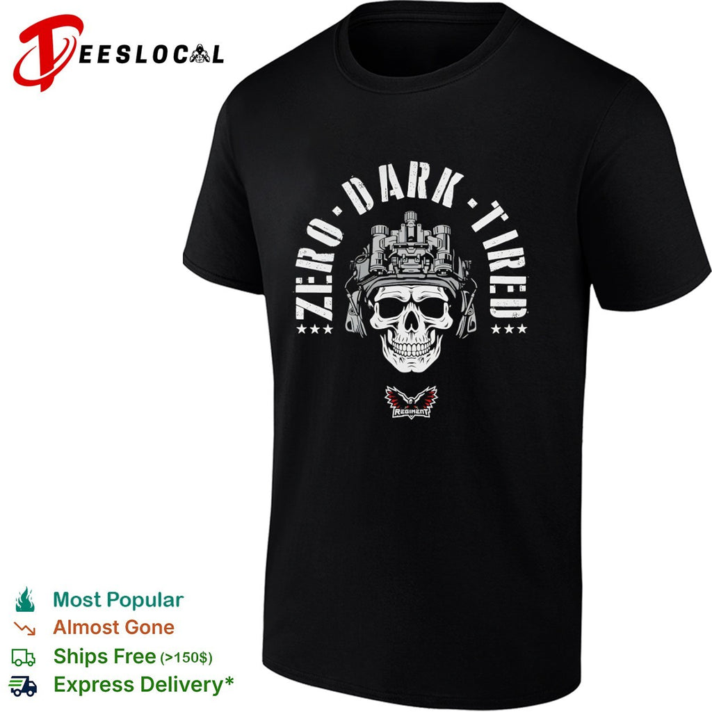Zero Dark Tired skull shirt