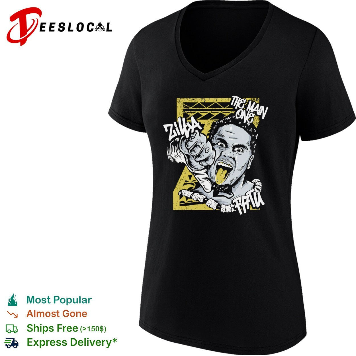 Zilla Fatu The Main One Pro Wrestling shirt