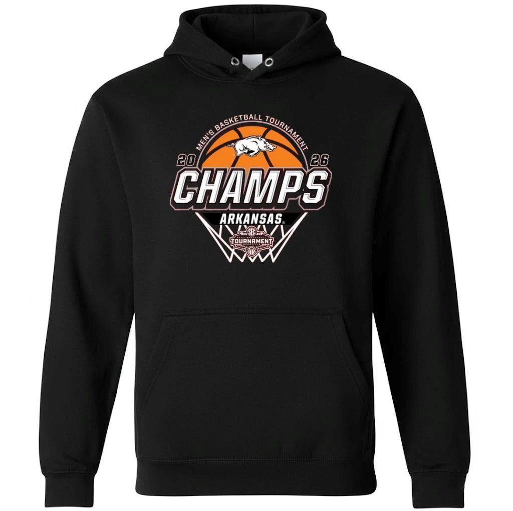 Arkansas Razorbacks Blue 84 Unisex 2026 SEC Men’s Basketball Tournament Champions Shirt