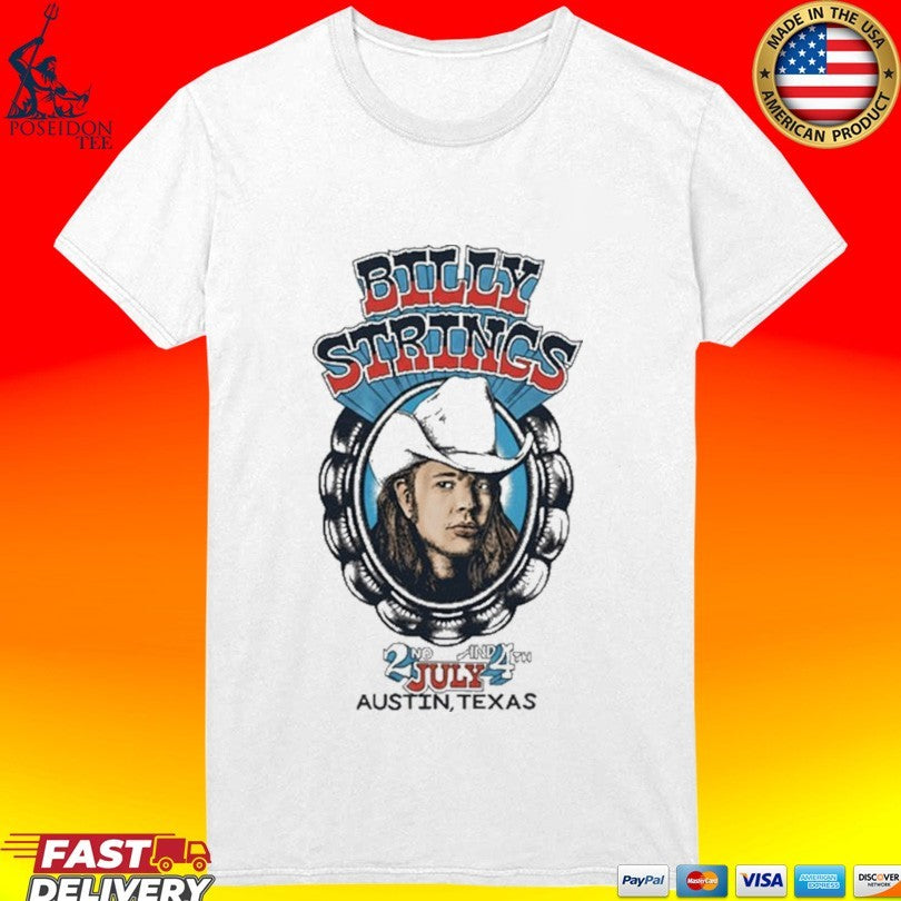 Billy Strings July 2-4 2026 Austin Texas Event T-shirt