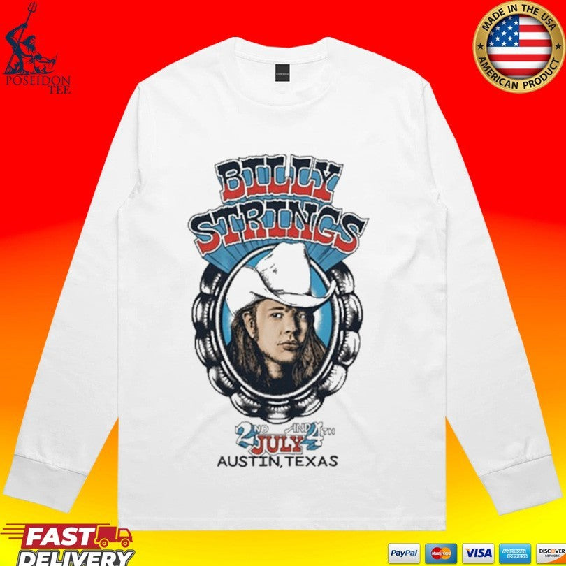 Billy Strings July 2-4 2026 Austin Texas Event T-shirt