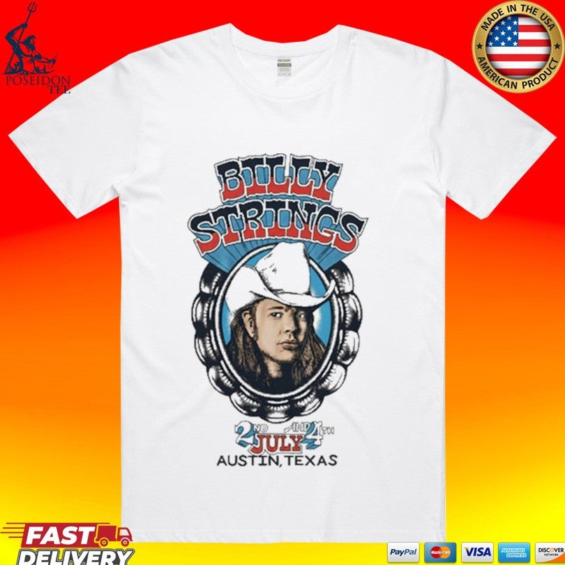 Billy Strings July 2-4 2026 Austin Texas Event T-shirt