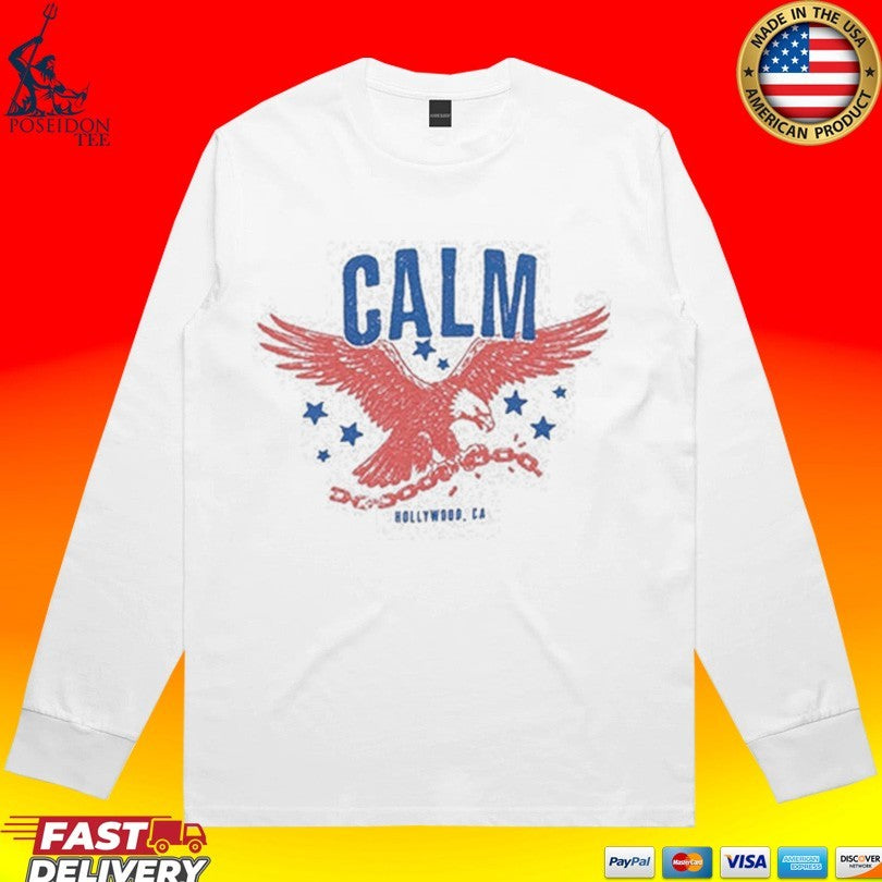 Calm Eagle Hollywood Ca T-shirt