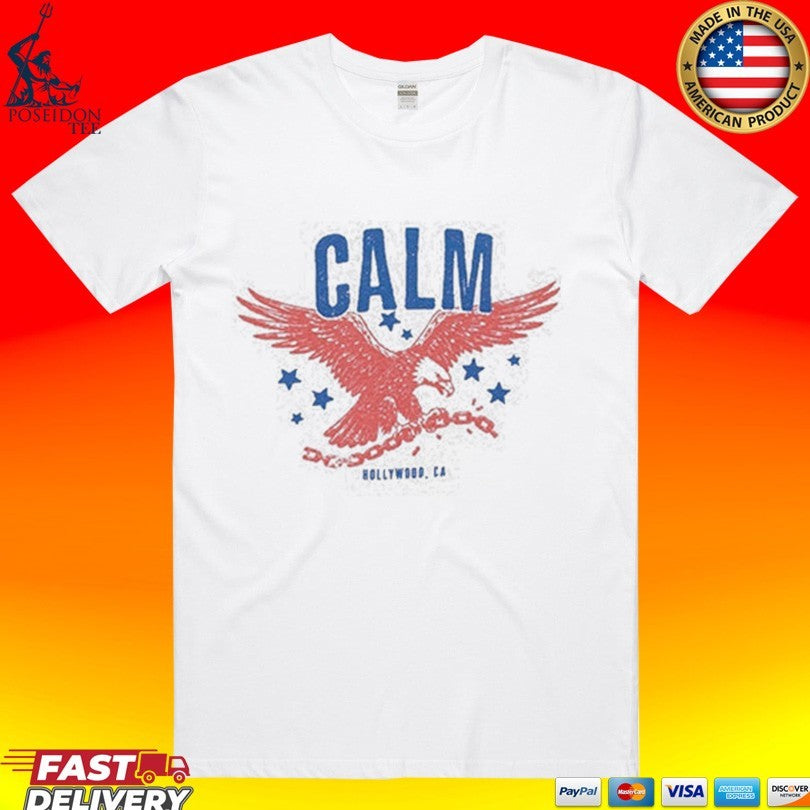 Calm Eagle Hollywood Ca T-shirt