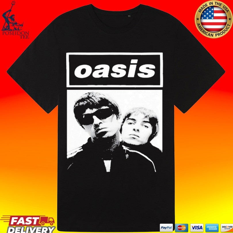 Fher Olvera Maná X Oasis Noel & Liam Boxed Photo T-shirt