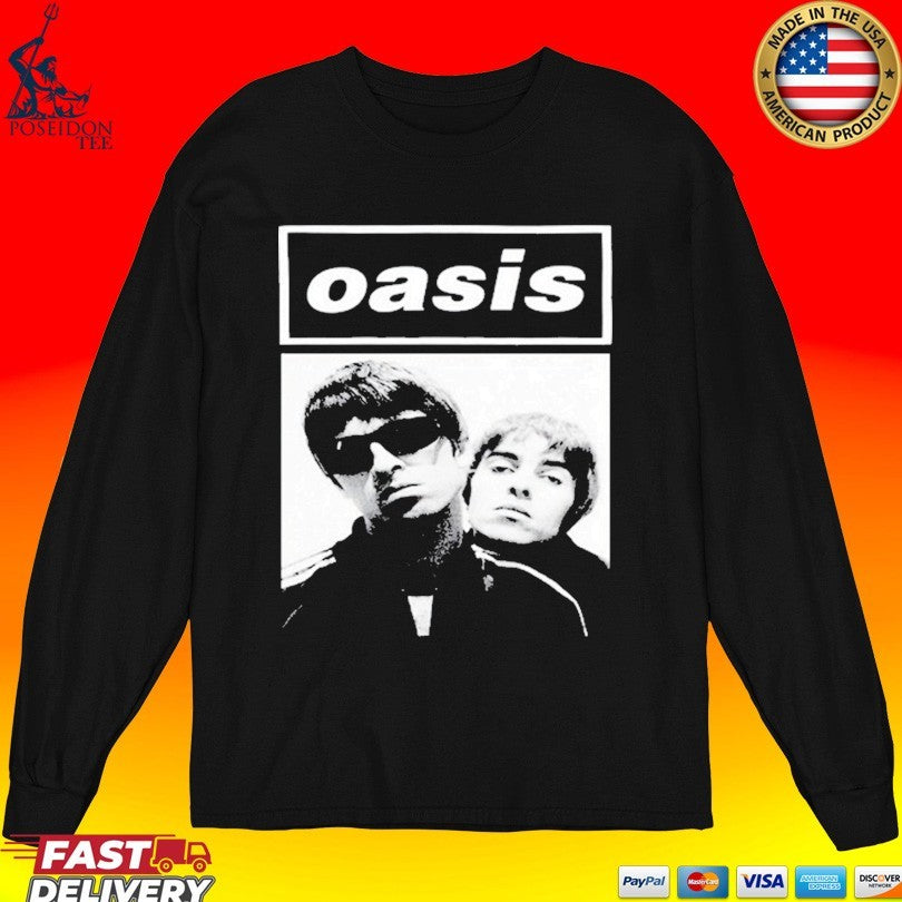 Fher Olvera Maná X Oasis Noel & Liam Boxed Photo T-shirt