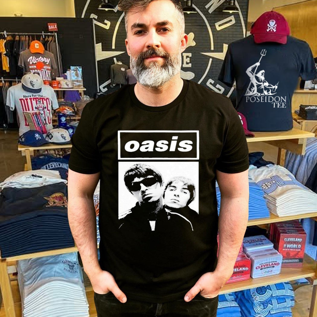 Fher Olvera Maná X Oasis Noel & Liam Boxed Photo T-shirt