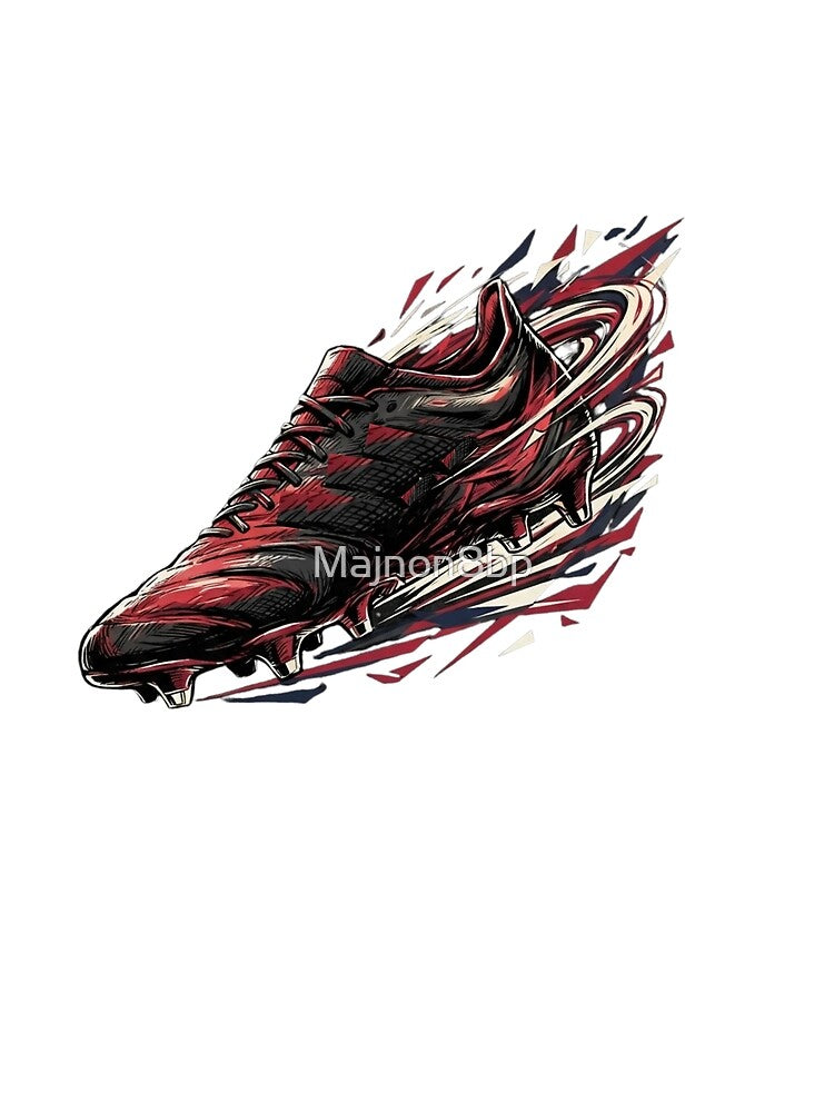 Explosive Football Boot Illustration by Majnon8bp