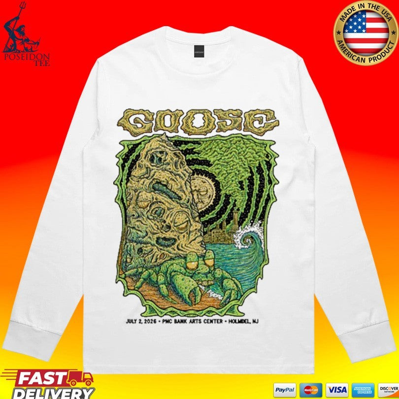 Goose The Band At Pnc Bank Arts Center In Homdel Nj On July 2 2026 T-shirt