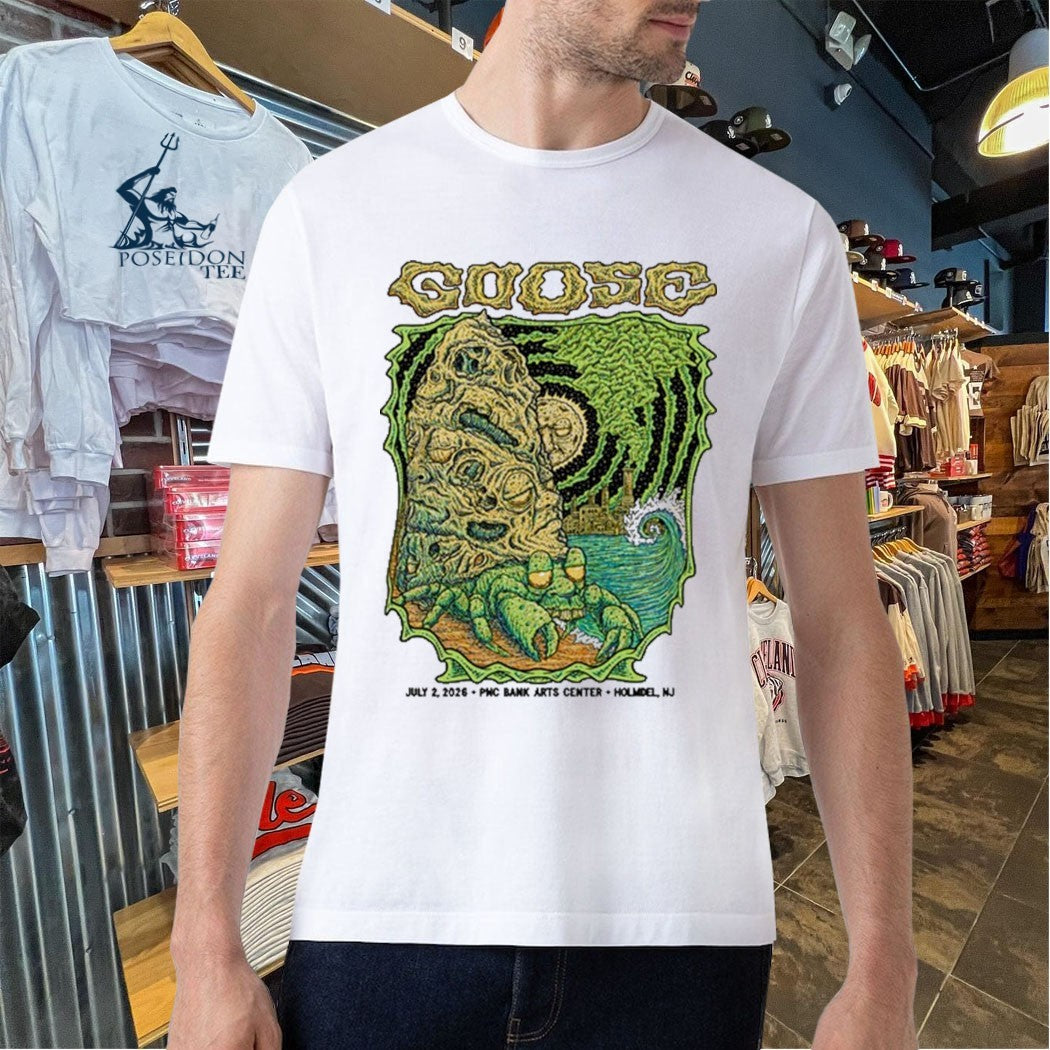 Goose The Band At Pnc Bank Arts Center In Homdel Nj On July 2 2026 T-shirt