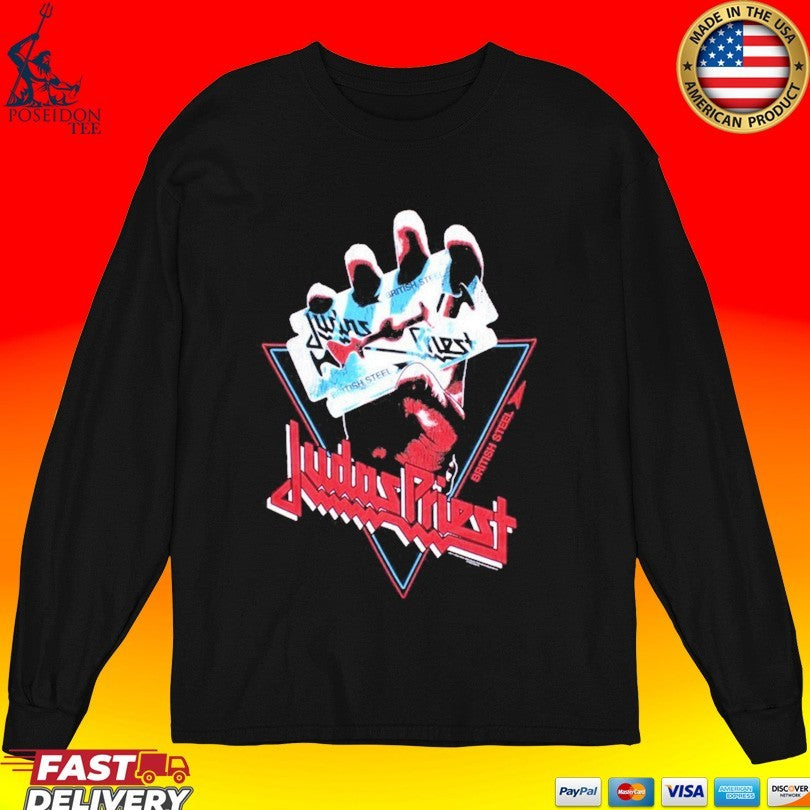 Judas Priest British Steel Hand Triangle T-shirt