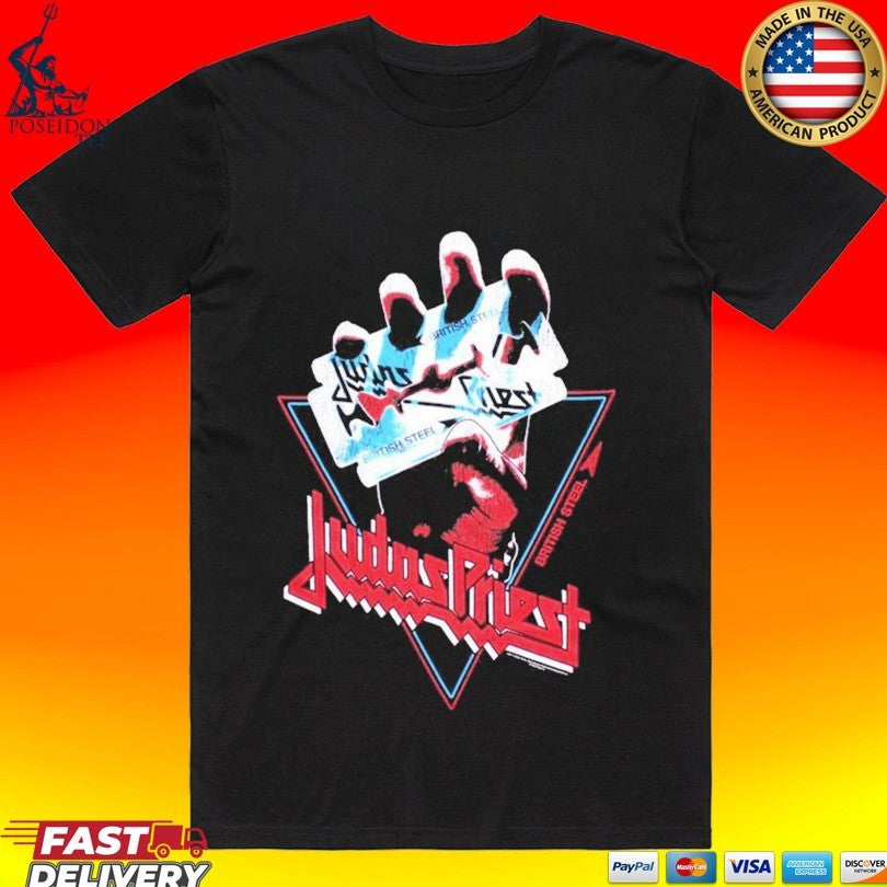 Judas Priest British Steel Hand Triangle T-shirt
