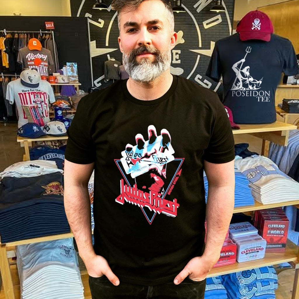 Judas Priest British Steel Hand Triangle T-shirt