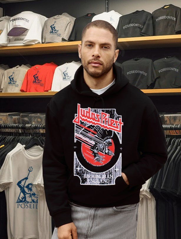 Judas Priest Silver And Red Vengeance T-shirt