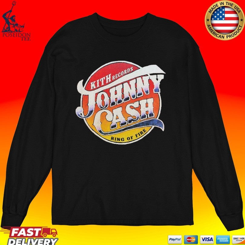 Kith Records For Johnny Cash Ring Of Fire T-shirt