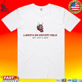 Liberty Or Defeat American Flag Oni Mask July 4th Independence Day T-shirt