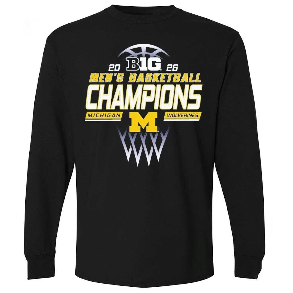 Michigan Wolverines Basketball 2026 Big Ten Regular Season Shirt